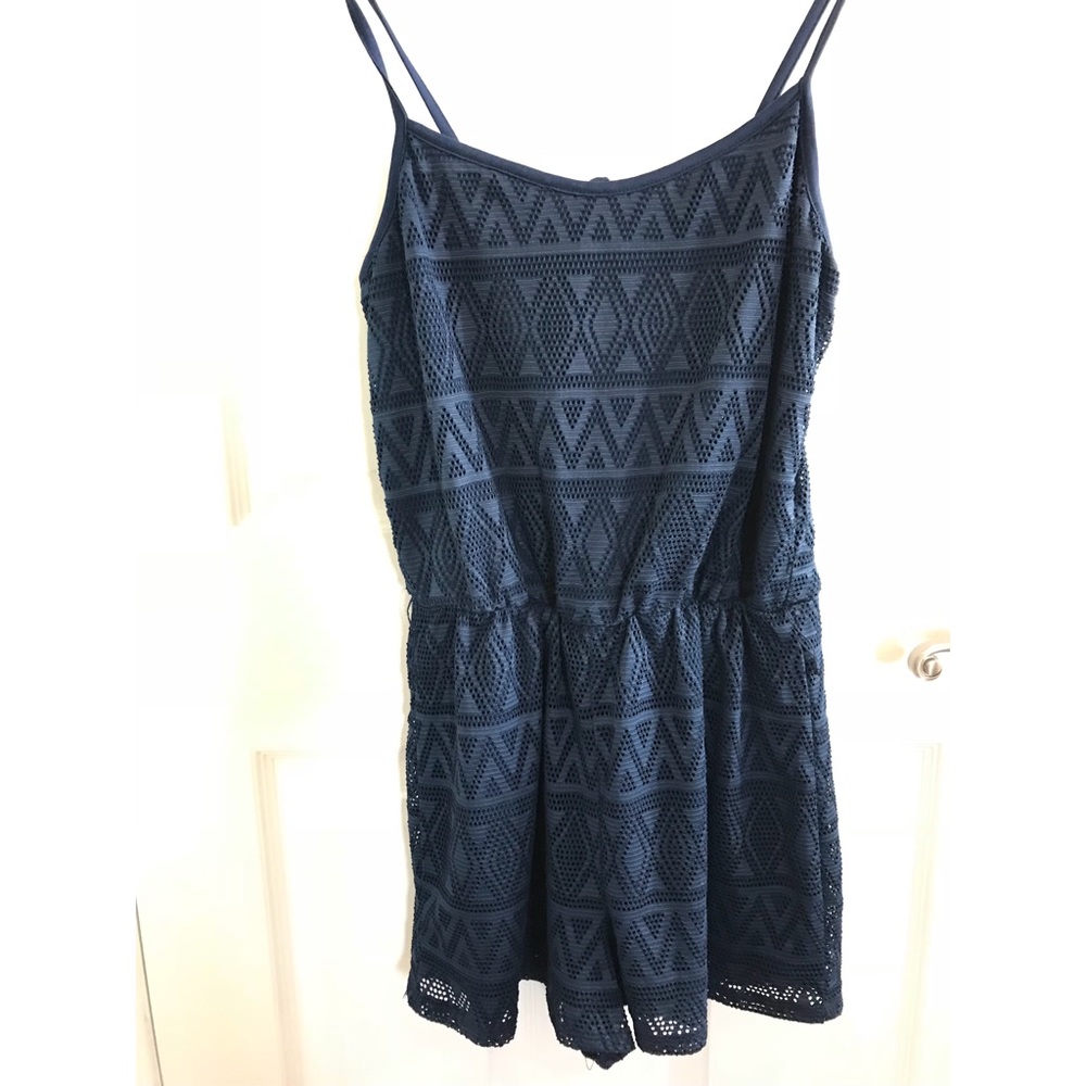 Navy blue romper